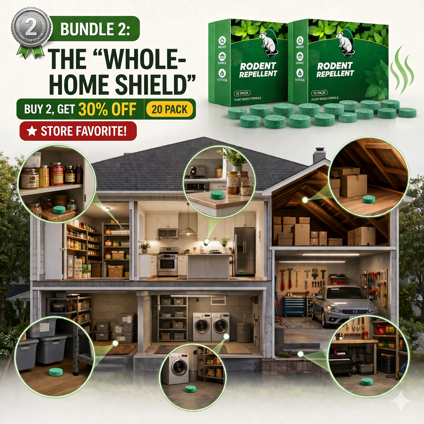 RodentShield™ Pro Natural Pest Repellent Blocks