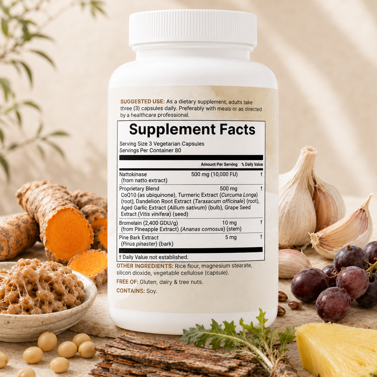 Verity HeartFlow Nattokinase 10,000 FU Complex