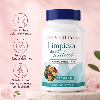 VERITY™ Limpieza Intestinal de 15 Días | Apoyo Digestivo Natural