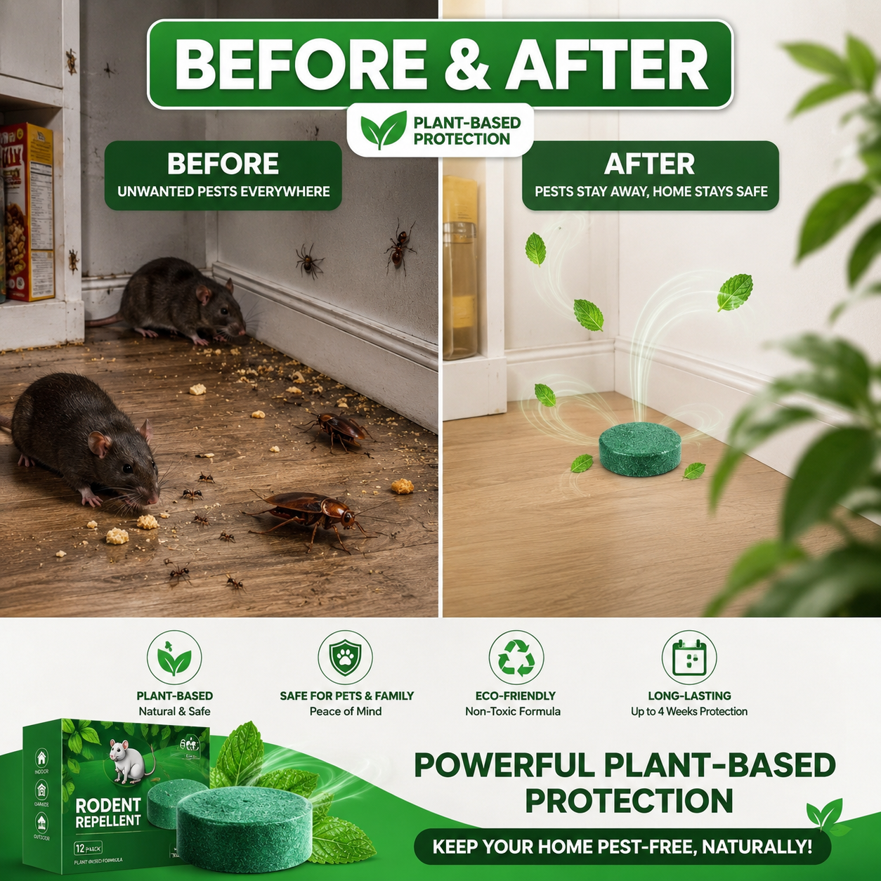 RodentShield™ Pro Natural Pest Repellent Blocks