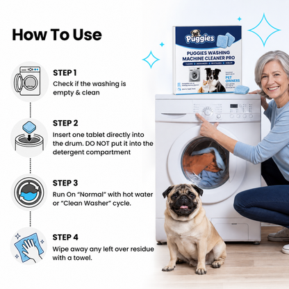 Puggies™ Washing Machine Cleaner Pro For Pet Households
