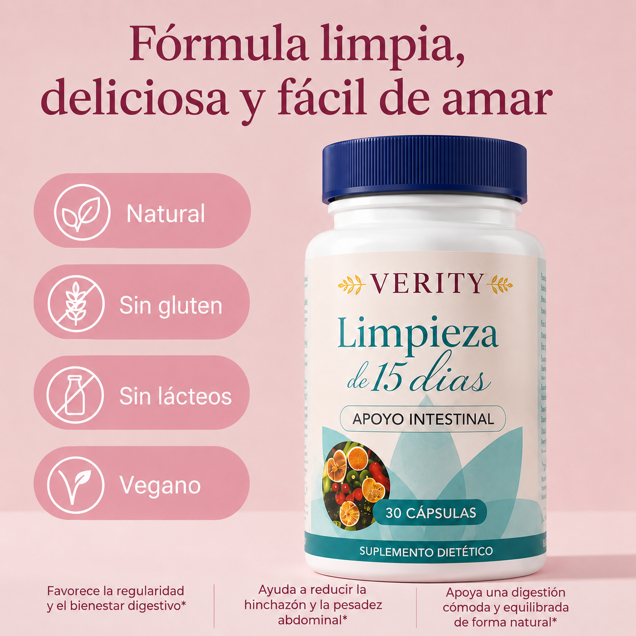 VERITY™ Limpieza Intestinal de 15 Días | Apoyo Digestivo Natural