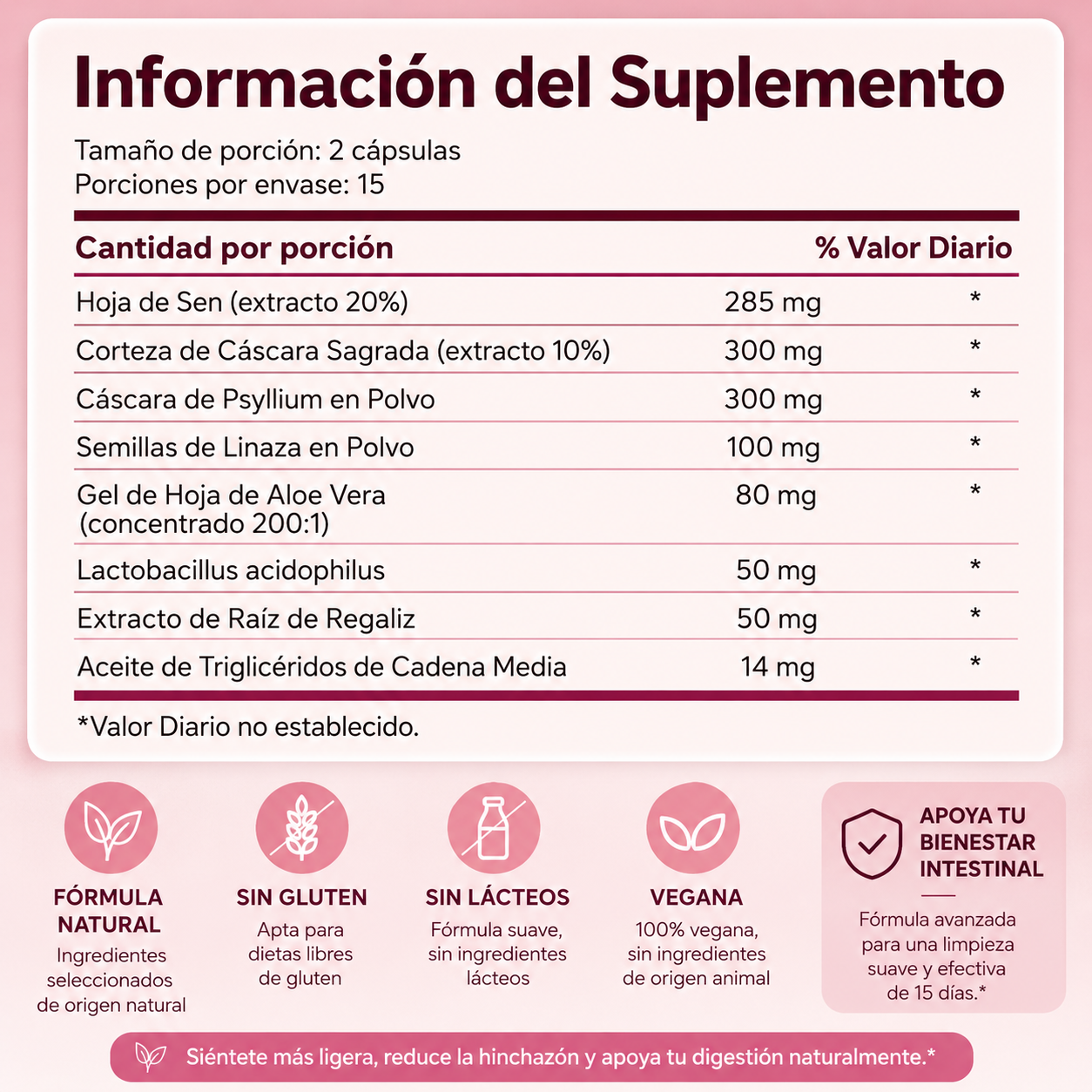 VERITY™ Limpieza Intestinal de 15 Días | Apoyo Digestivo Natural